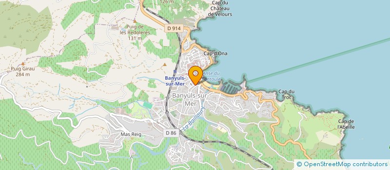 localisation de l'entreprise MADAME MIREILLE WACK  BANYULS-SUR-MER