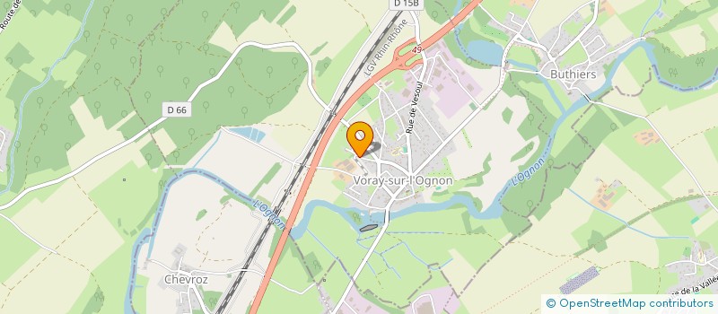 localisation de l'entreprise MADAME MIREILLLE SCALABRINO  VORAY-SUR-L'OGNON