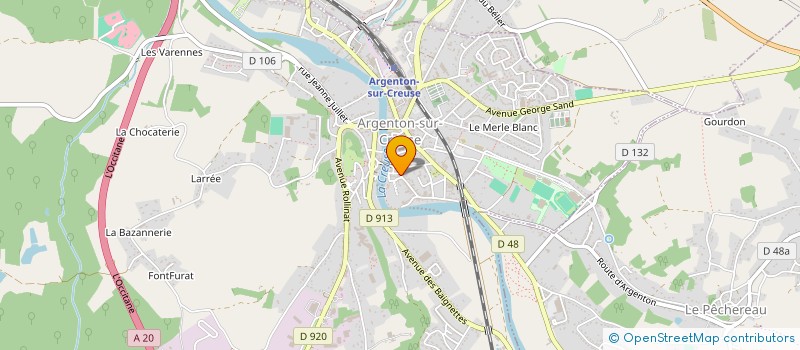 localisation de l'entreprise MADAME MIRELA DICU à ARGENTON-SUR-CREUSE