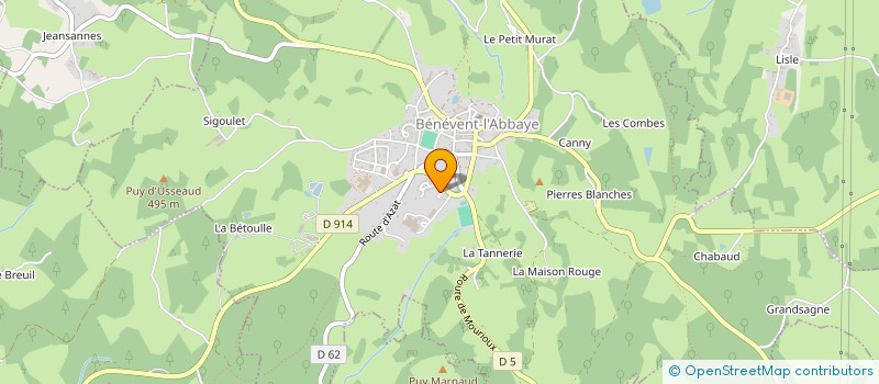 localisation de l'entreprise MADAME MIRELLA CARRERON à BENEVENT-L'ABBAYE