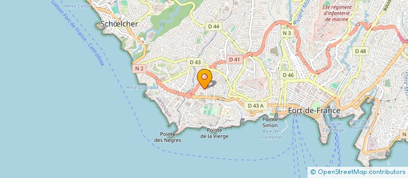 localisation de l'entreprise MADAME MIRELLA MEDELICE  FORT-DE-FRANCE