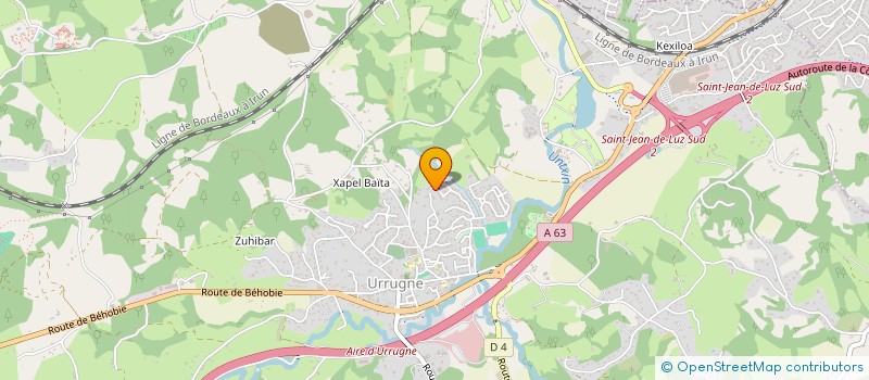 localisation de l'entreprise MADAME MIREN URGUIZA  URRUGNE