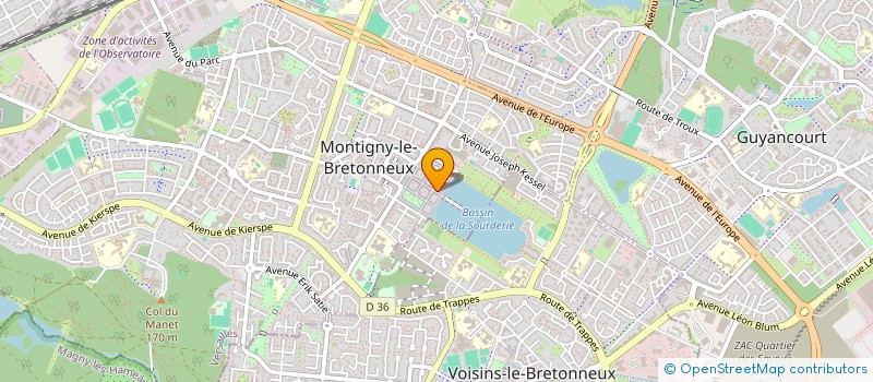 localisation de l'entreprise MADAME MIREYA ESCOBAR  MONTIGNY-LE-BRETONNEUX