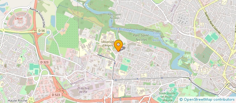 localisation de l'entreprise MADAME MIRIAM CEDI  ANGERS