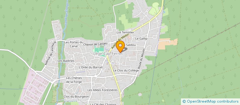 localisation de l'entreprise MADAME MIRIAM DENIS  LEGE-CAP-FERRET