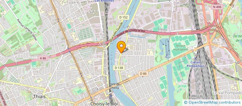 localisation de l'entreprise MADAME MIRIAM EL ABED  CHOISY-LE-ROI