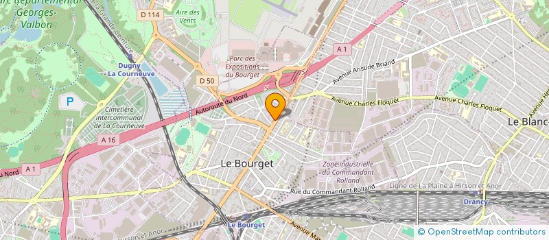 localisation de l'entreprise MADAME MIRIAM FERNANDO  LE BOURGET