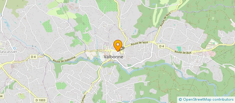 localisation de l'entreprise MADAME MIRIAM FEUVRIER  VALBONNE