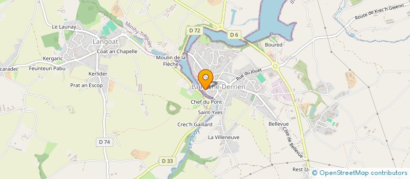 localisation de l'entreprise MADAME MIRIAM NOWERSZTERN  LA ROCHE-JAUDY