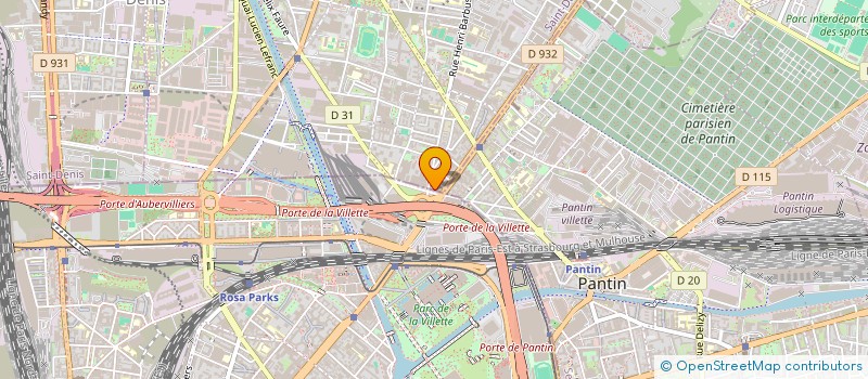 localisation de l'entreprise MADAME MIRIAM OULD AHMED  AUBERVILLIERS