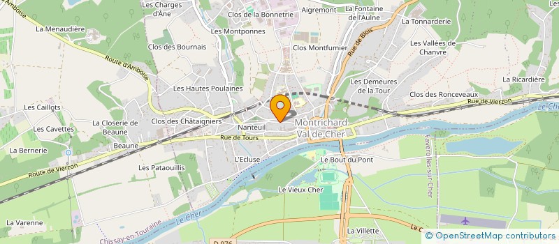 localisation de l'entreprise MADAME MIRIAM PETERS  MONTRICHARD-VAL-DE-CHER