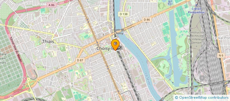 localisation de l'entreprise MADAME MIRIAM YAKER  CHOISY LE ROI