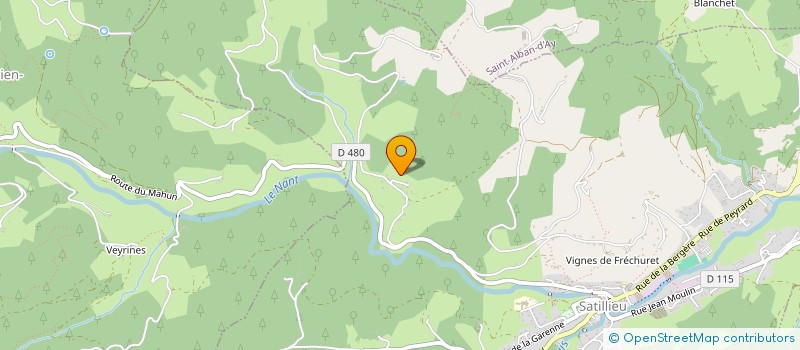 localisation de l'entreprise MADAME MIRIAN GONCALVES RODRIGUES  SATILLIEU