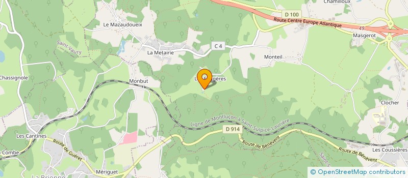 localisation de l'entreprise MADAME MIRIEL ROCHER  SAINT-SULPICE-LE-GUERETOIS