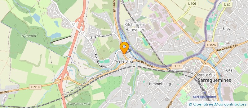 localisation de l'entreprise MADAME MIRIELLE SCHERER  SARREGUEMINES