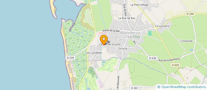 localisation de l'entreprise MADAME MIRJAM GUDDE à BLAINVILLE-SUR-MER