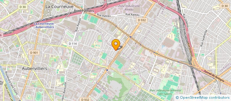 localisation de l'entreprise MADAME MIRJANA ANDREJIC  AUBERVILLIERS