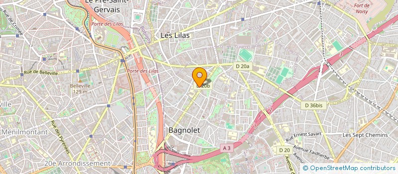 localisation de l'entreprise MADAME MIRJANA DORVEVIC à BAGNOLET
