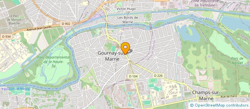 localisation de l'entreprise MADAME MIRLINE MONDESIR  GOURNAY-SUR-MARNE