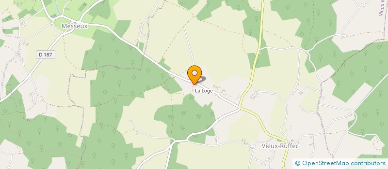 localisation de l'entreprise MADAME MIRRIE BARNETT à VIEUX-RUFFEC