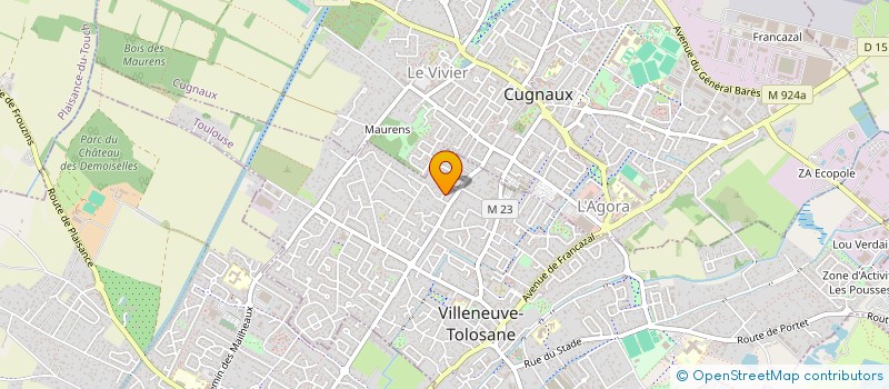 localisation de l'entreprise MADAME MIRRISSA MORIN à VILLENEUVE-TOLOSANE