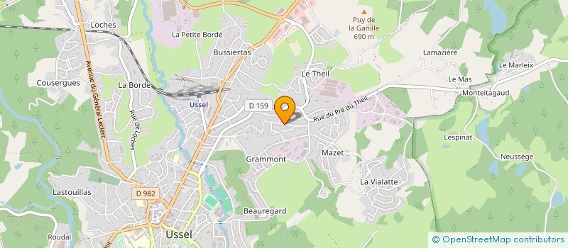 localisation de l'entreprise MADAME MIRSADA VUSKIC à USSEL