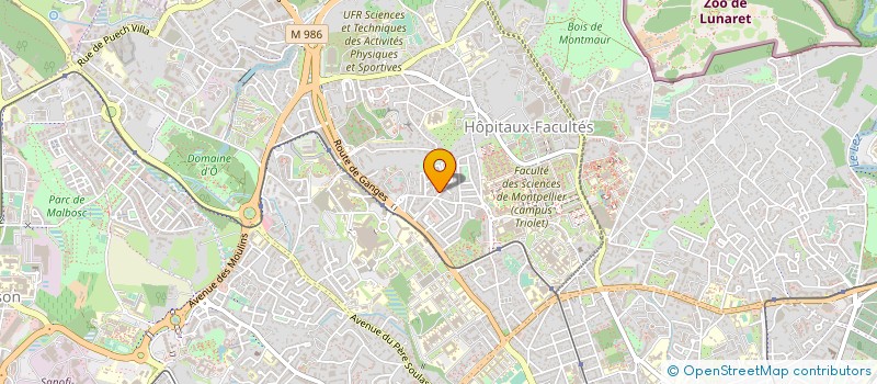 localisation de l'entreprise MADAME MISCENE CRILLEY à MONTPELLIER