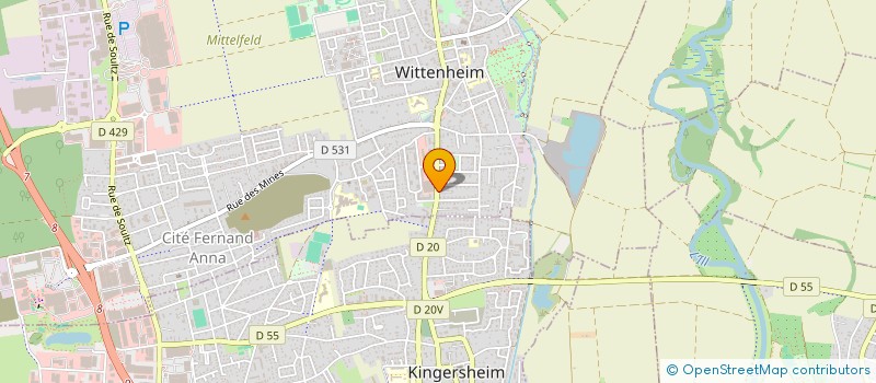 localisation de l'entreprise MADAME MISHEL BEDOYA RIASCO  WITTENHEIM