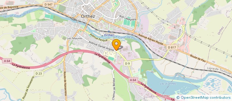 localisation de l'entreprise MADAME MISSIKY ABDALLAH  ORTHEZ