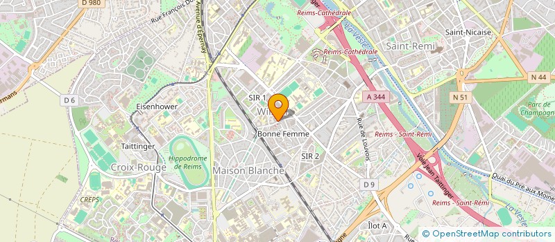 localisation de l'entreprise MADAME MISSO OUATTARA  REIMS