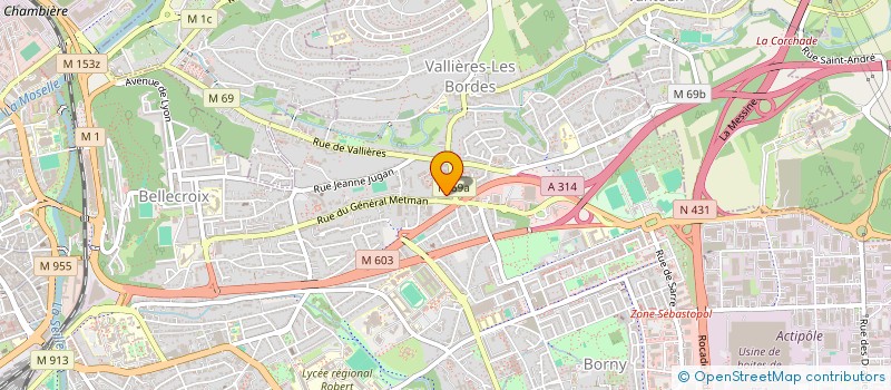 localisation de l'entreprise MADAME MITCHAEL SAADE  METZ