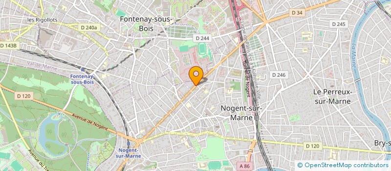 localisation de l'entreprise MADAME MITCHOURINE ORISSAINT à NOGENT-SUR-MARNE