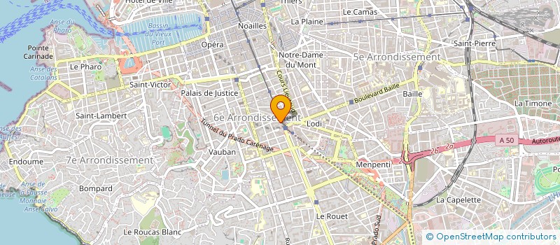 localisation de l'entreprise MADAME MITHRA JORAND à MARSEILLE