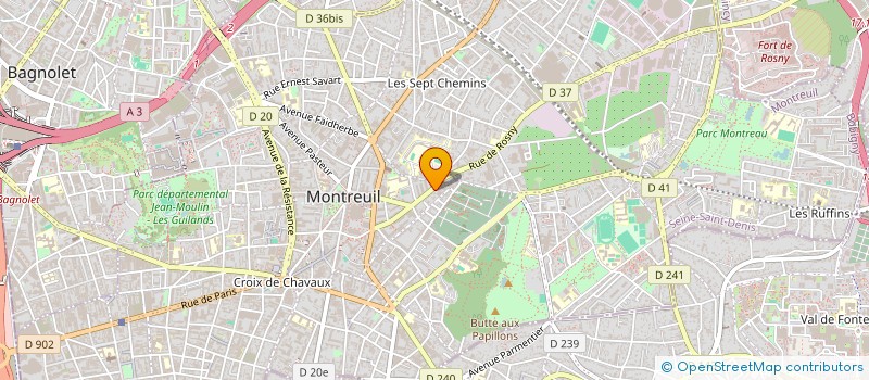 localisation de l'entreprise MADAME MITSUKO ENDO à MONTREUIL
