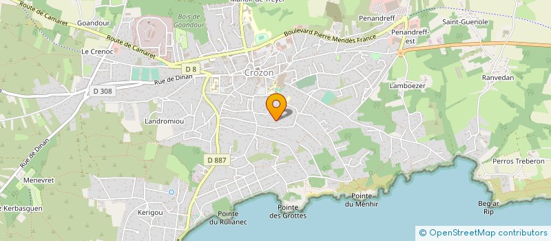 localisation de l'entreprise MADAME MOANA SCHLUMBERGER  CROZON