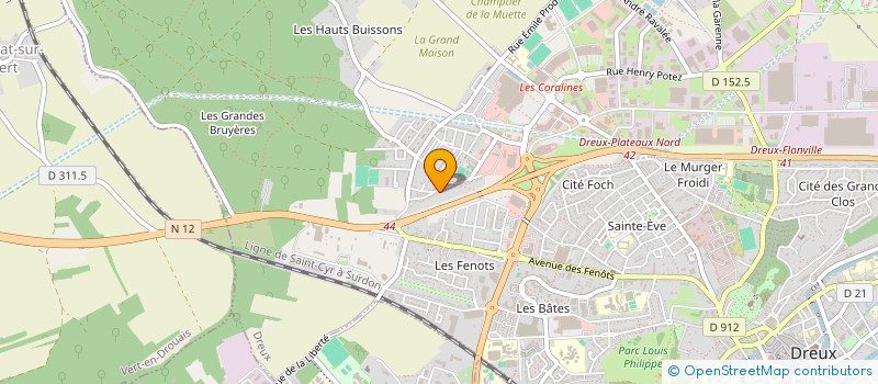 localisation de l'entreprise MADAME MODESTIE PASQUIER à DREUX