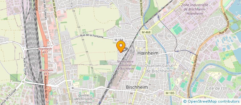 localisation de l'entreprise MADAME MOEA GENET  HNHEIM