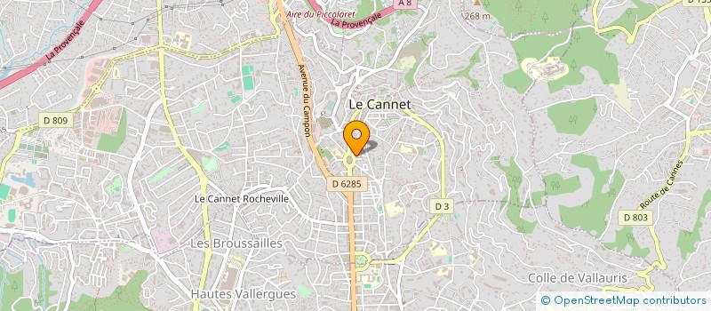 localisation de l'entreprise MADAME MOENA PIRAINO à LE CANNET