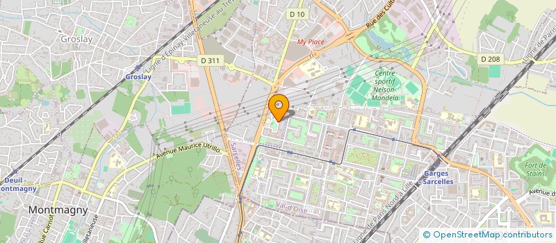 localisation de l'entreprise MADAME MOGANA AROUMOUGAME  SARCELLES