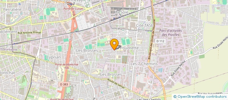 localisation de l'entreprise MADAME MOHAMED BETTAYEB  VAULX-EN-VELIN