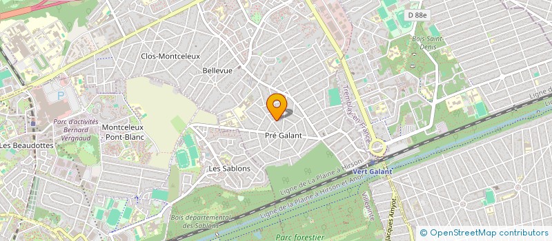 localisation de l'entreprise MADAME MOHAMED HARRANE  VILLEPINTE