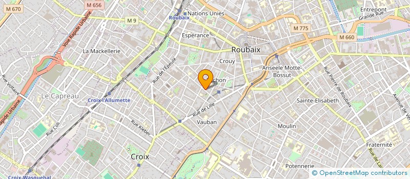 localisation de l'entreprise MADAME MOHAMED JAGHITI  ROUBAIX