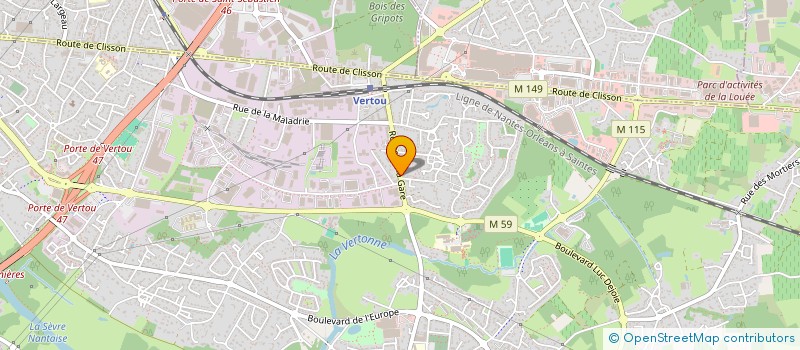 localisation de l'entreprise MADAME MOHAMMED BOUHADIBA à VERTOU