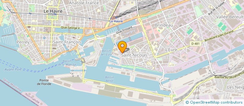 localisation de l'entreprise MADAME MOIDJIMOI ABASSE  LE HAVRE