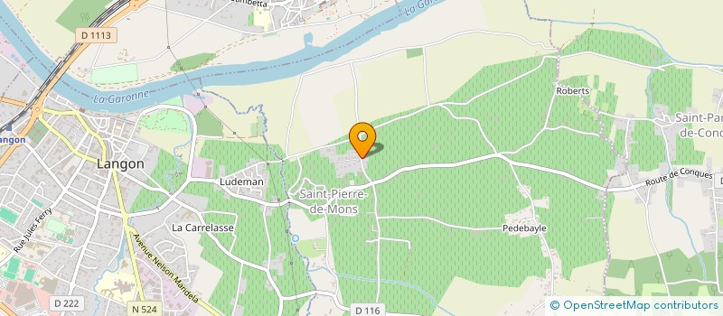 localisation de l'entreprise MADAME MOIKA LAFLEUR  SAINT-PIERRE-DE-MONS