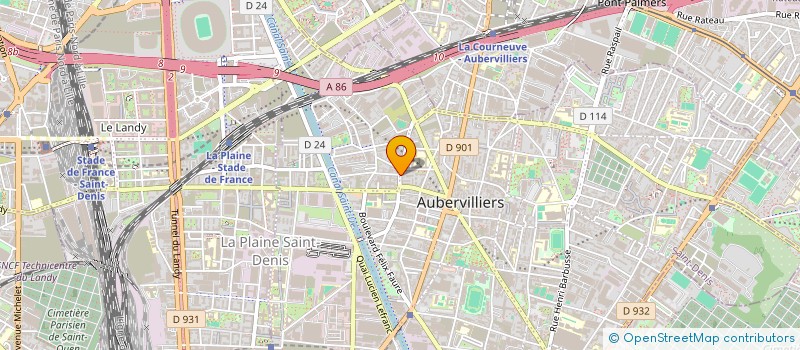 localisation de l'entreprise MADAME MOINA MACE à AUBERVILLIERS
