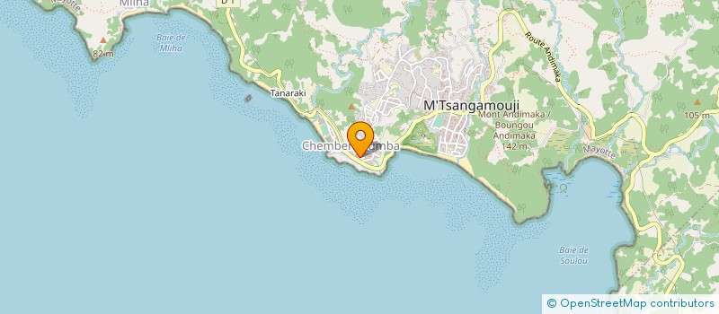 localisation de l'entreprise MADAME MOINA SOILIHI MOUELEVOU à M'TSANGAMOUJI