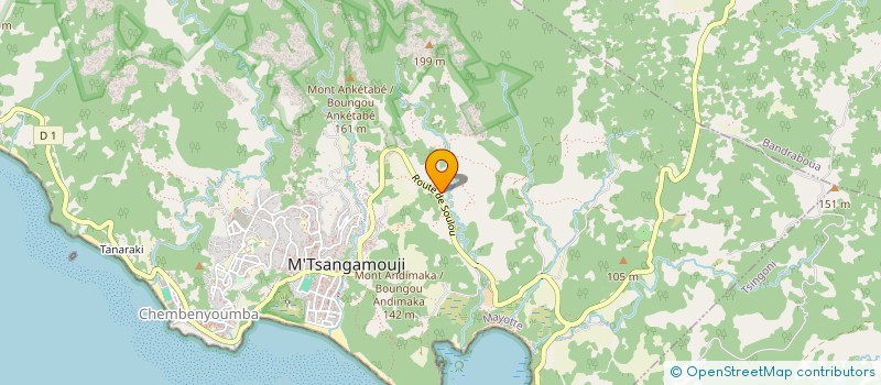 localisation de l'entreprise MADAME MOINARAFA SAID MCOLO  M'TSANGAMOUJI