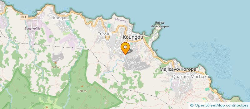 localisation de l'entreprise MADAME MOINDJOUMOI ABDALLAH SOILIHI à KOUNGOU