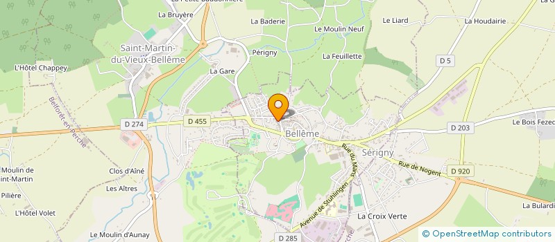 localisation de l'entreprise MADAME MOIRA PARAS CHIVESCO à BELLEME
